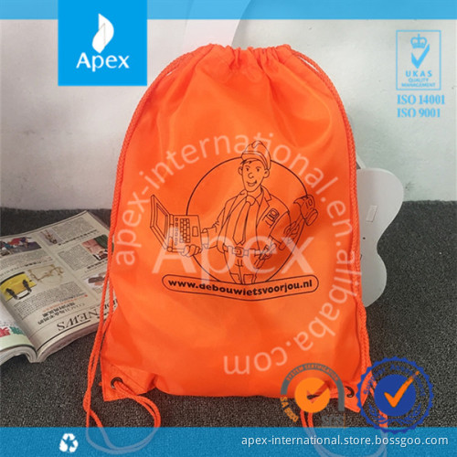 Promotional drawstring sports backpack bag